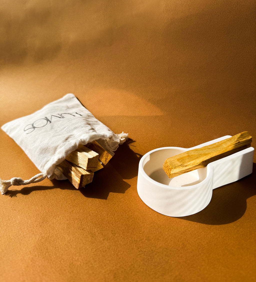 Palo Santo Özel Tütsülük Seti - Beyaz